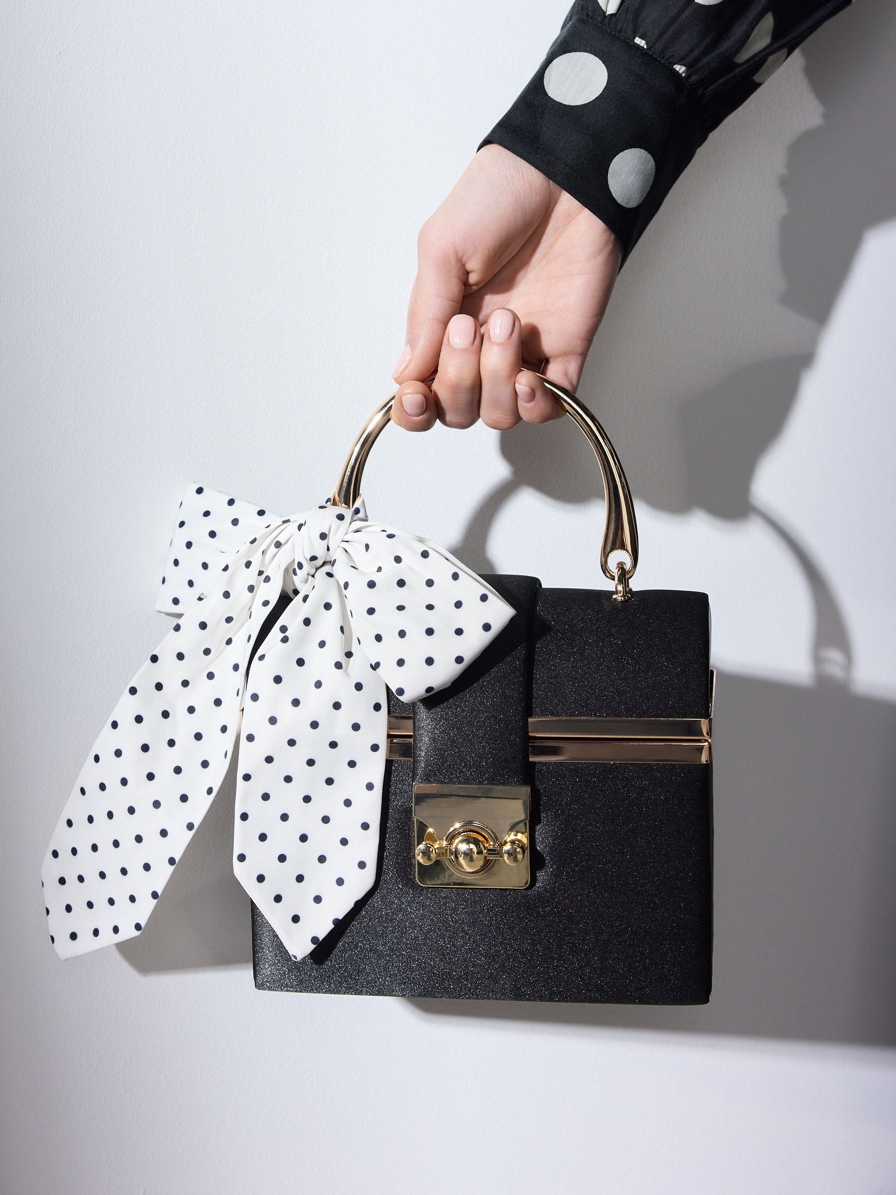 Tabitha Simmons X Next polka dot scarf bag (British brand)