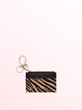 Victoria's Secret Leopard Brown Card Case Keyring 4.33 x 2.75 in