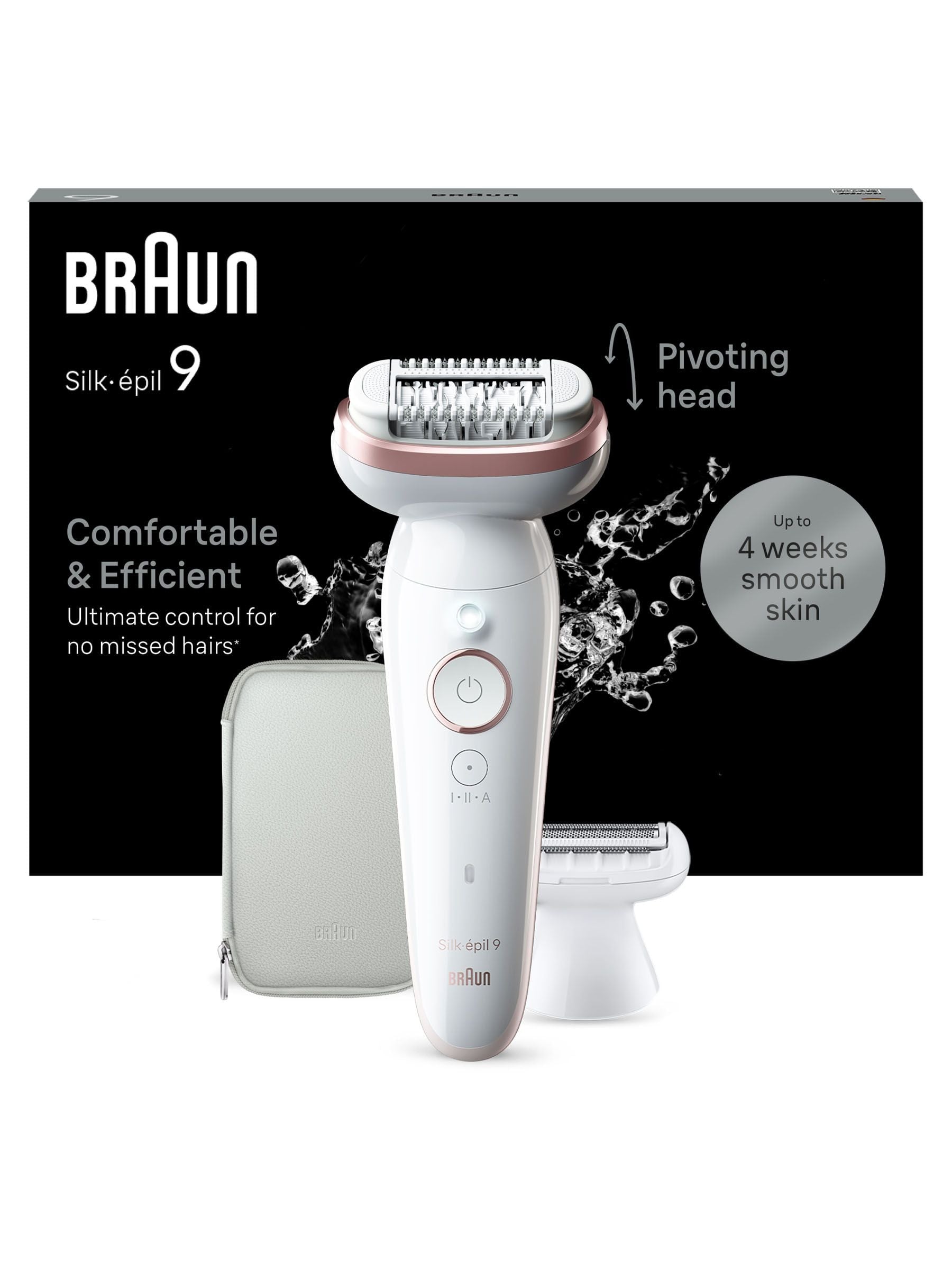 Braun Silk-Epil 9 epilator for hair removal, imported from the UK