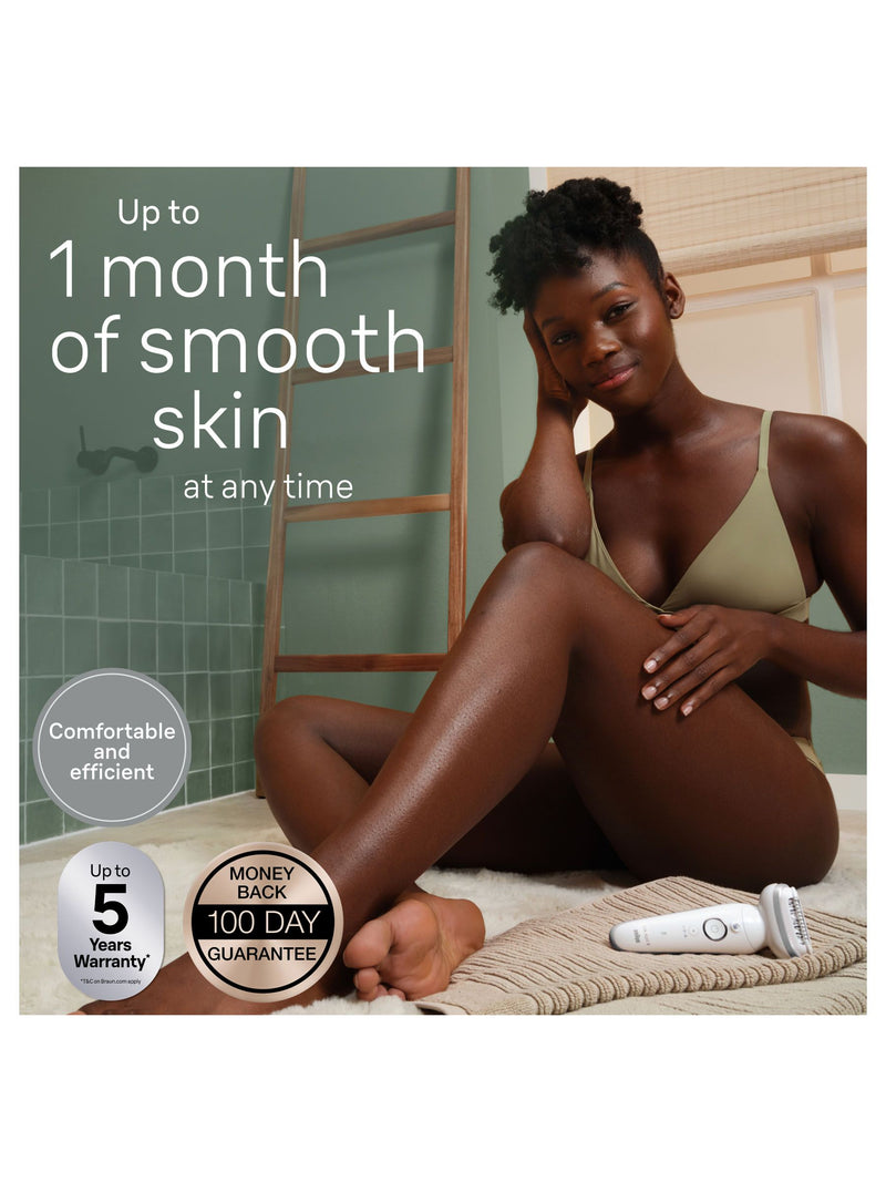 Braun Silk-Epil 9 epilator for hair removal, imported from the UK