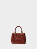 Osprey London Brown The Adaline Mini Leather Grab Bag
