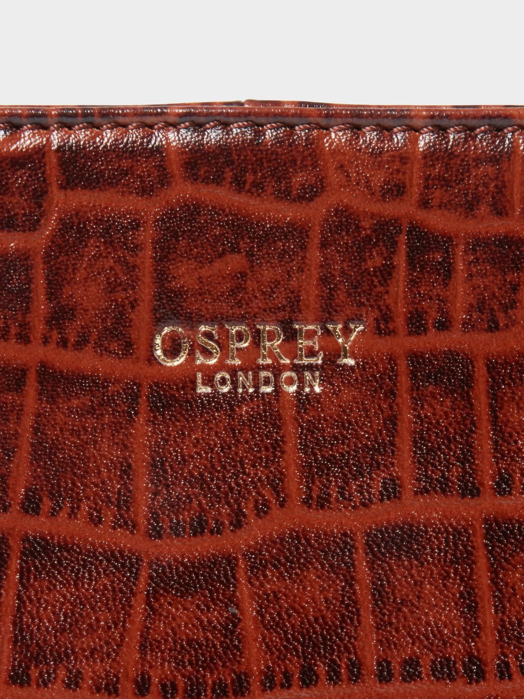 Osprey London Brown The Adaline Mini Leather Grab Bag