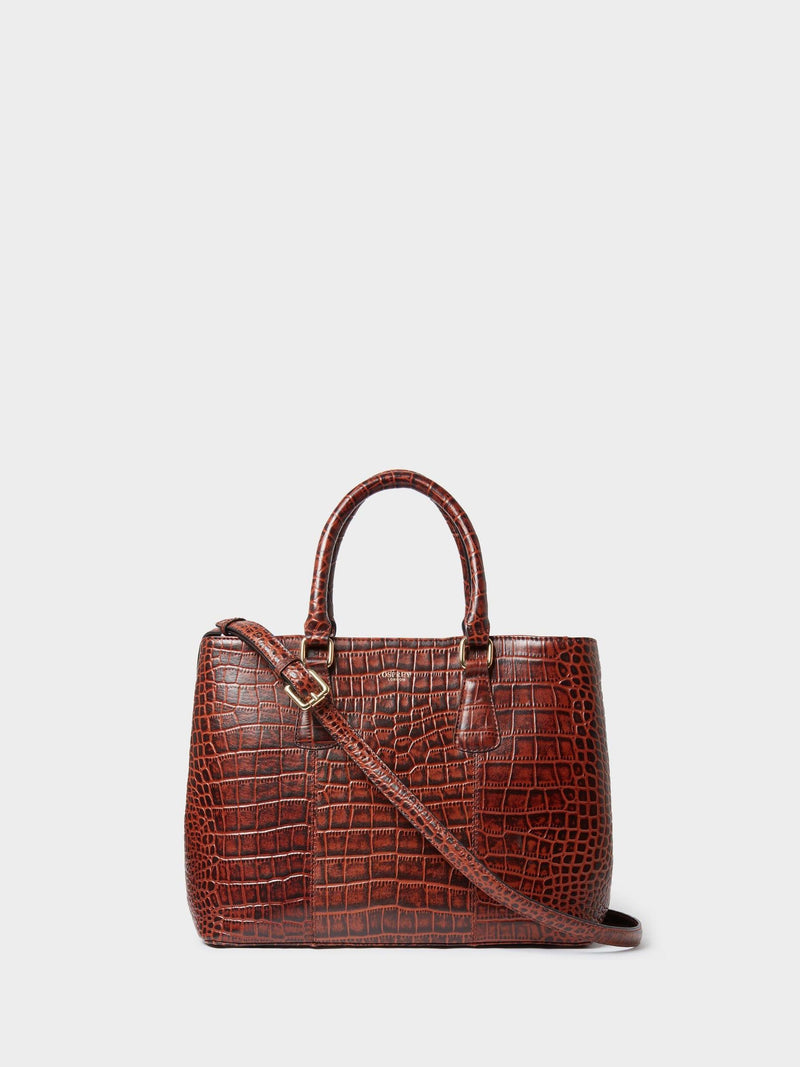 Osprey London Dark Brown The Adaline Leather Work Bag