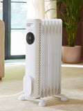 Morphy Richards white HeatFlux 1.5kw digital oil filled radiator, imported from the UK
