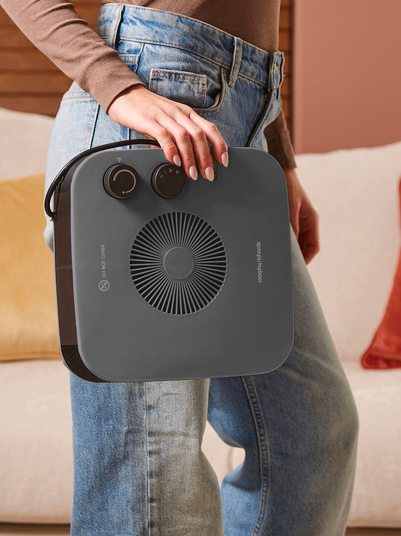 Morphy Richards grey HeatFlux flat fan heater - British product