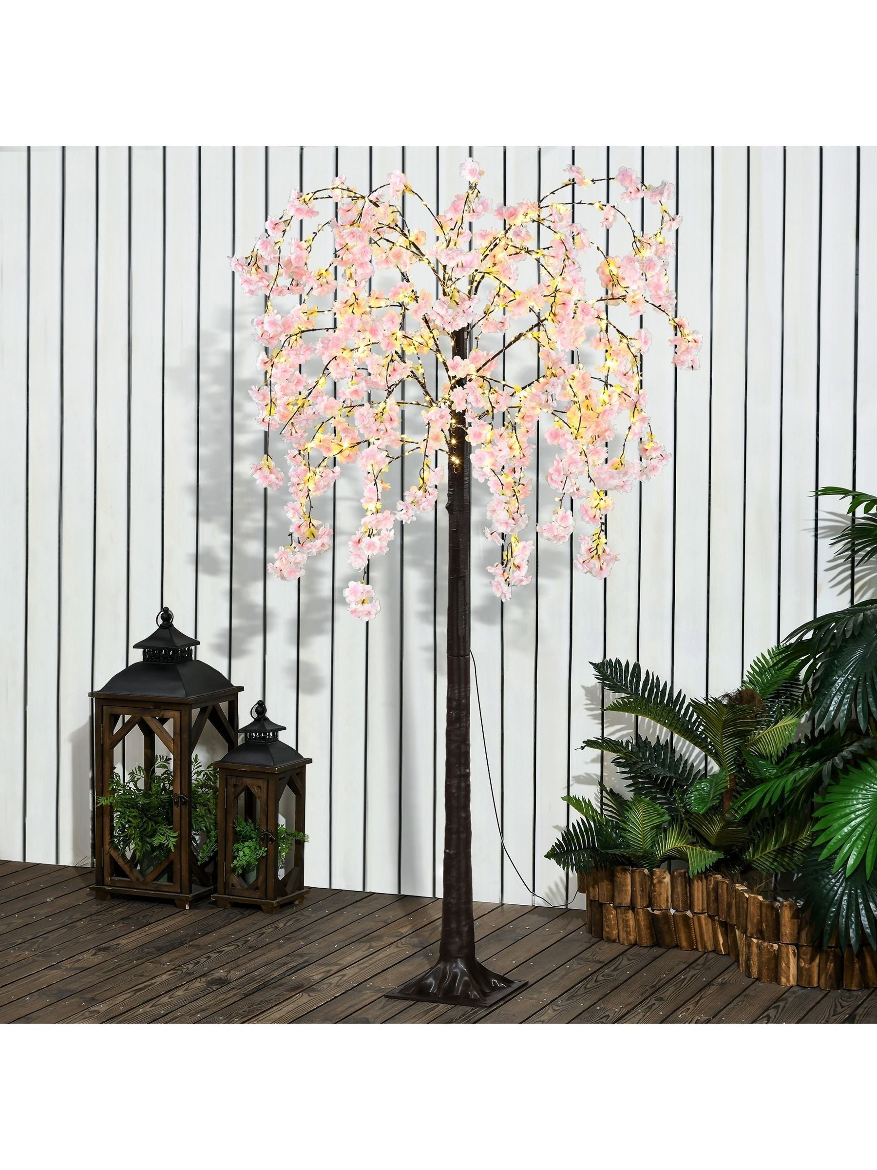 Homcom 6ft artificial tree with 300 LED lights, UK version