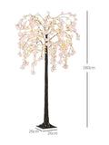 Homcom 6ft artificial tree with 300 LED lights, UK version