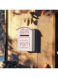 HOMCOM white Christmas post box 30.5cm (British brand)