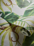 Clarke and Clarke Green Monkey Business Exotica 2 10M Wallpaper