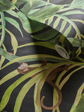 Clarke and Clarke Black Monkey Business Exotica 2 10M Wallpaper