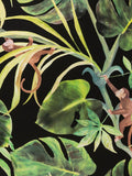 Clarke and Clarke Black Monkey Business Exotica 2 10M Wallpaper