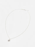 Oliver Bonas sterling silver Cora heart pendant necklace, UK version