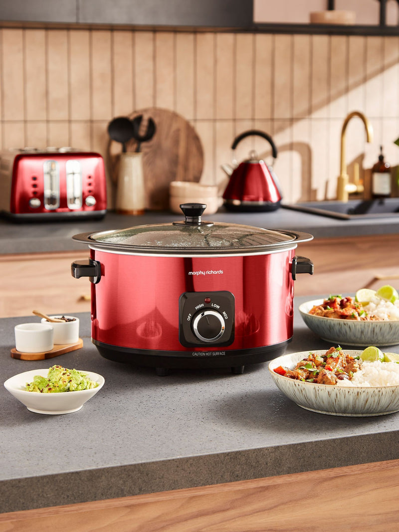Morphy Richards Purple Accents Sear & Stew 6.5L Slow Cooker