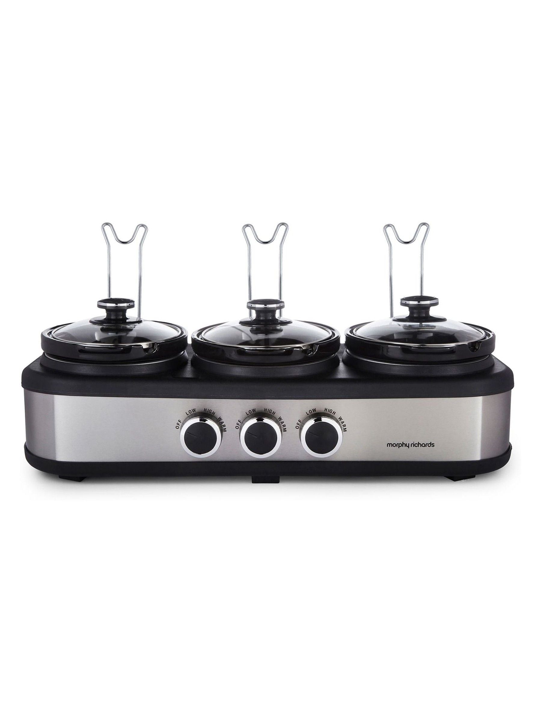 Morphy Richards TrioServe three pot slow cooker 3.9L - British product