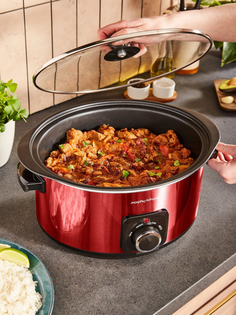 Morphy Richards Purple Accents Sear & Stew slow cooker 3.5L, UK version