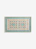 FatFace blue tile print washable doormat, imported from the UK