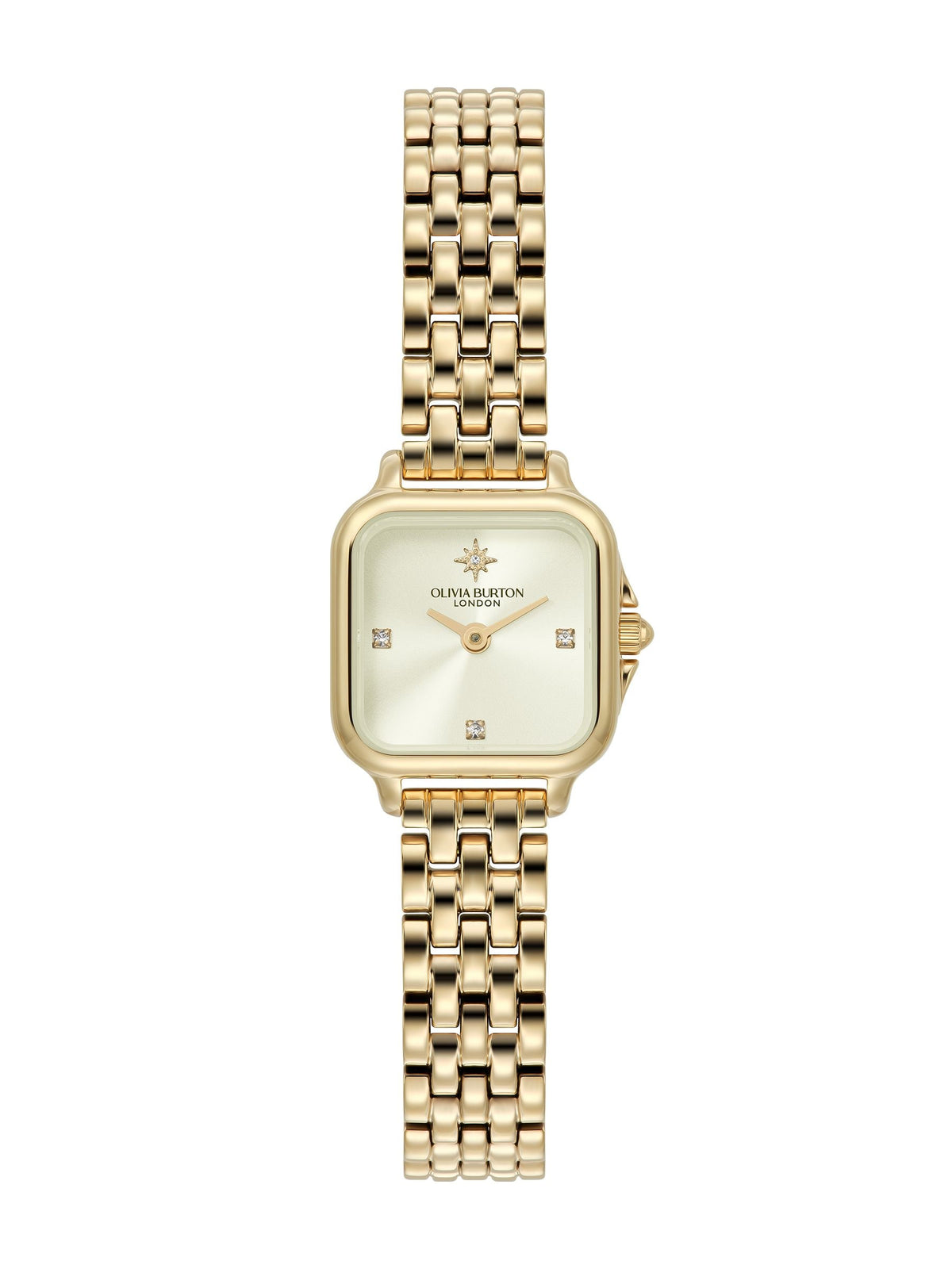 Olivia Burton gold tone watch Mini Grosvenor 20mm, imported from the UK