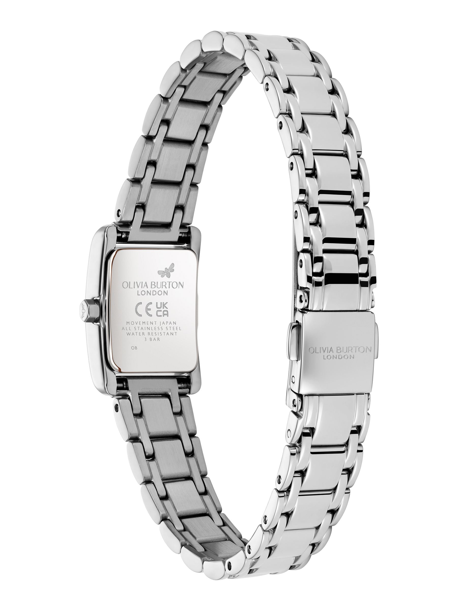 Olivia Burton Petit Grove silver tone watch 16x24mm, imported from the UK