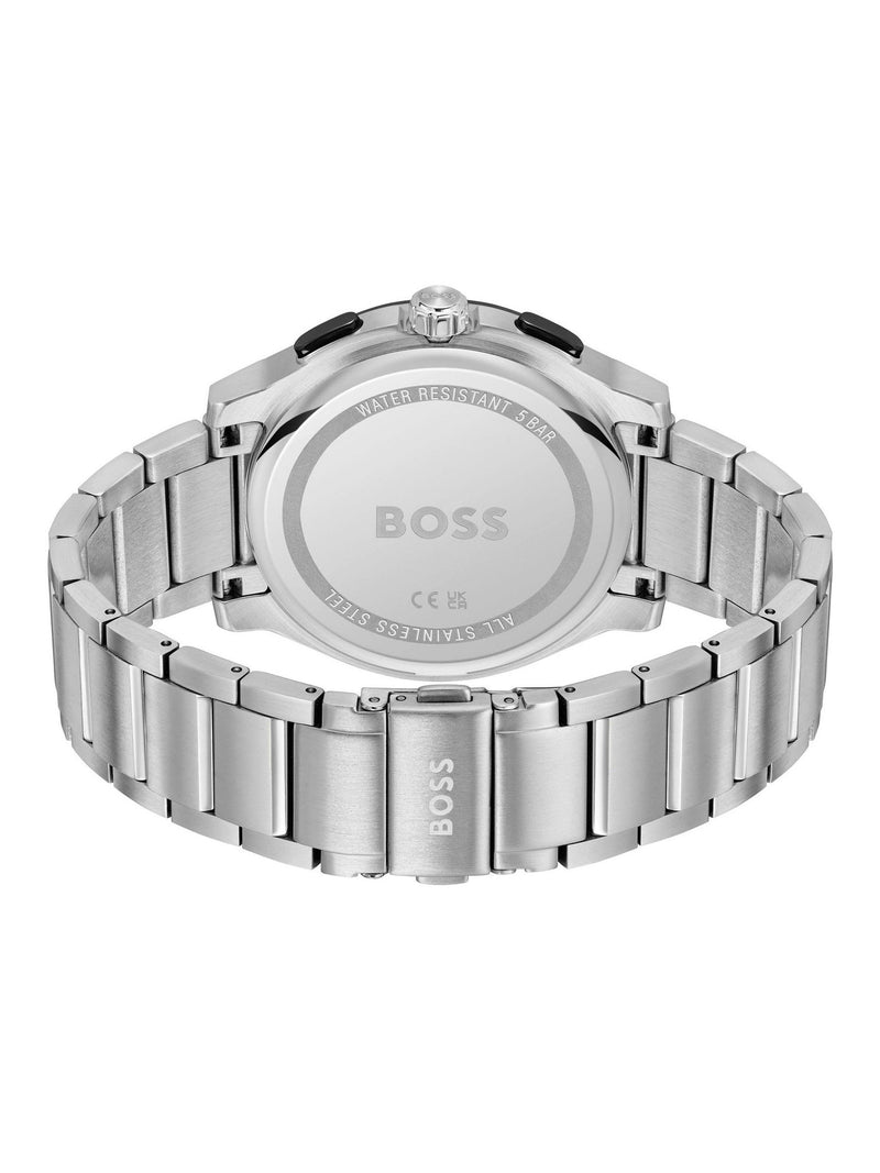 BOSS Silver Tone Peak Chronograph watch 44mm, imported from the UK