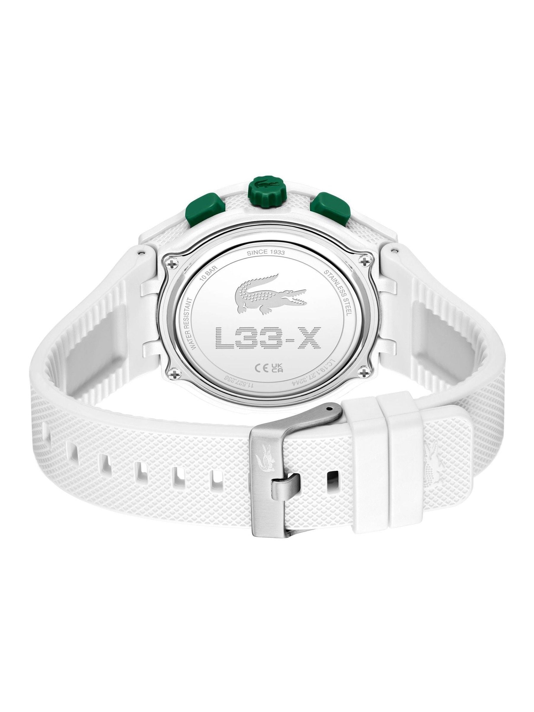 Lacoste White LC33 watch with TR90 case, imported from the UK