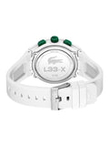 Lacoste White LC33 watch with TR90 case, imported from the UK