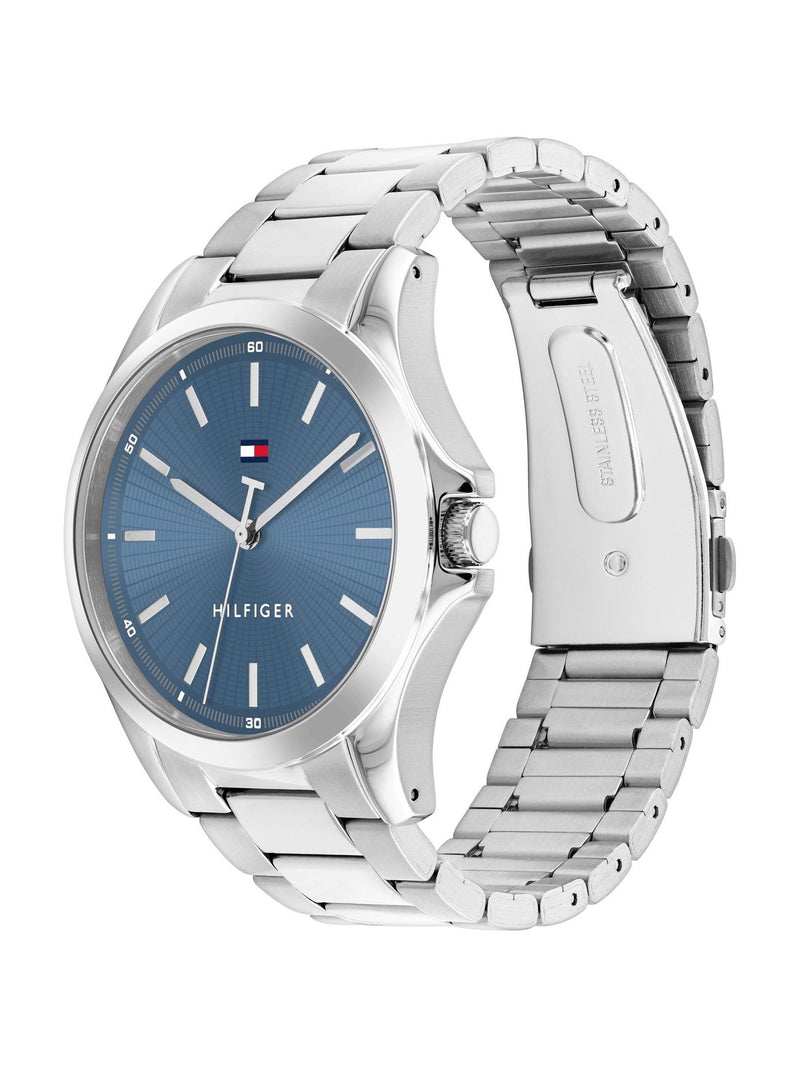 Tommy Hilfiger silver stainless steel bracelet watch 43mm, UK version