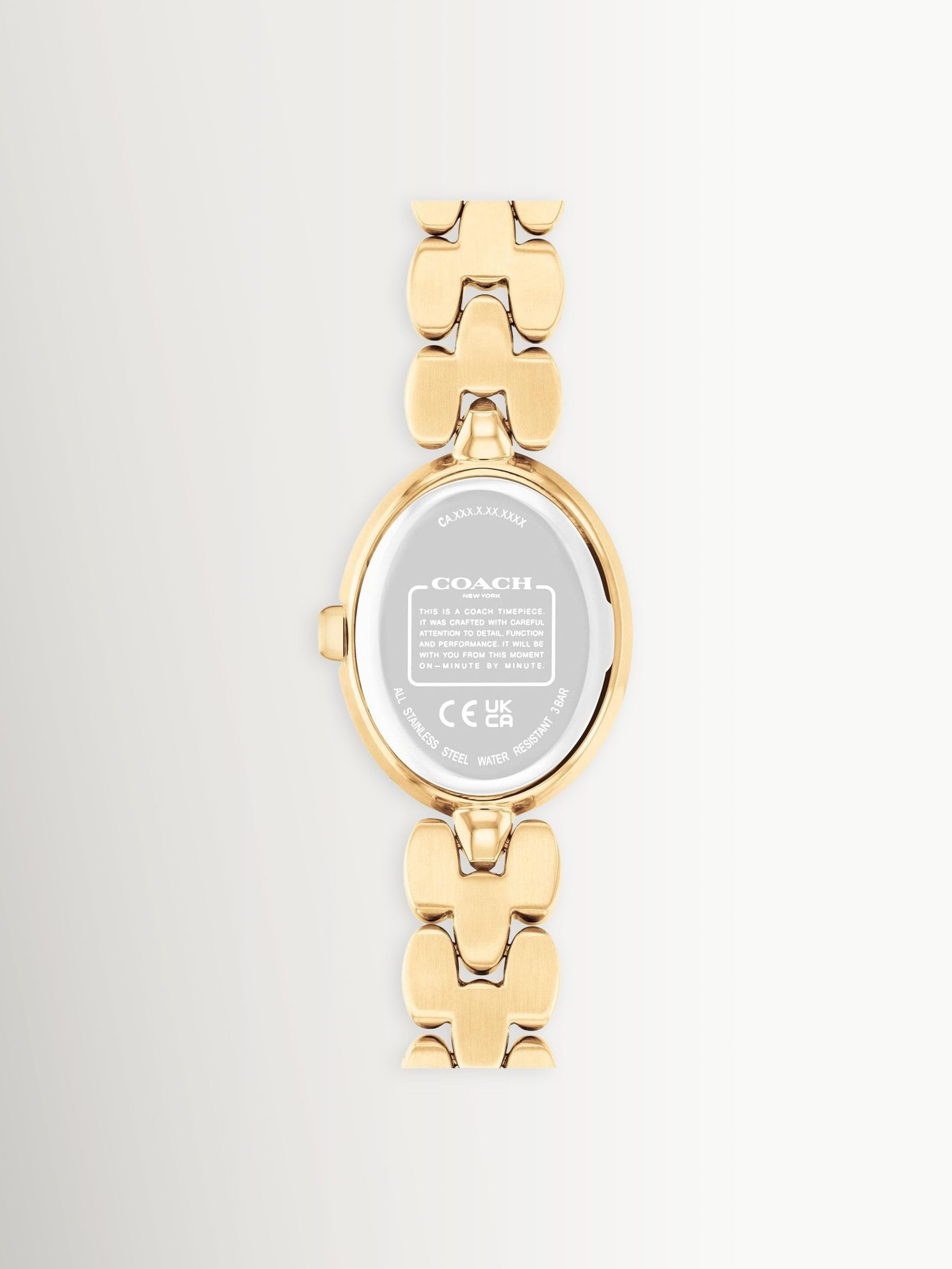 COACH ladies Sammy 22mm oval gold watch (British brand)