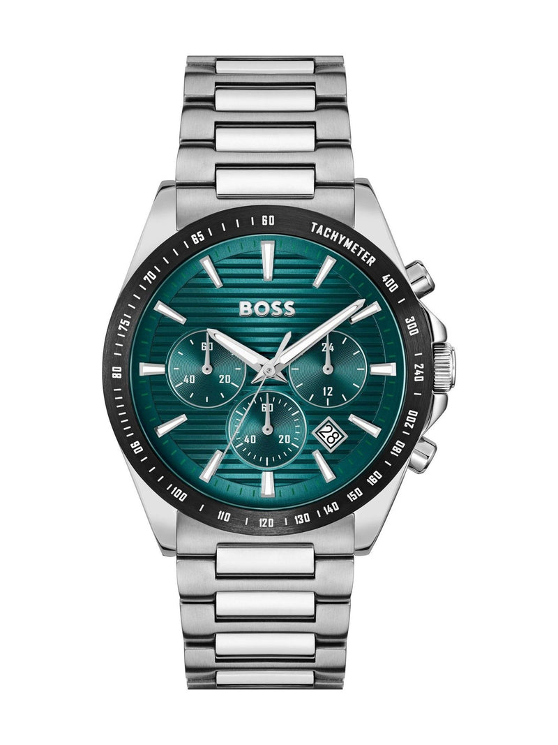 BOSS Strike chronograph teal dial 41mm (British brand)