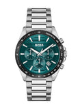 BOSS Strike chronograph teal dial 41mm (British brand)