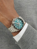 BOSS Strike chronograph teal dial 41mm (British brand)