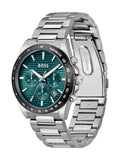 BOSS Strike chronograph teal dial 41mm (British brand)