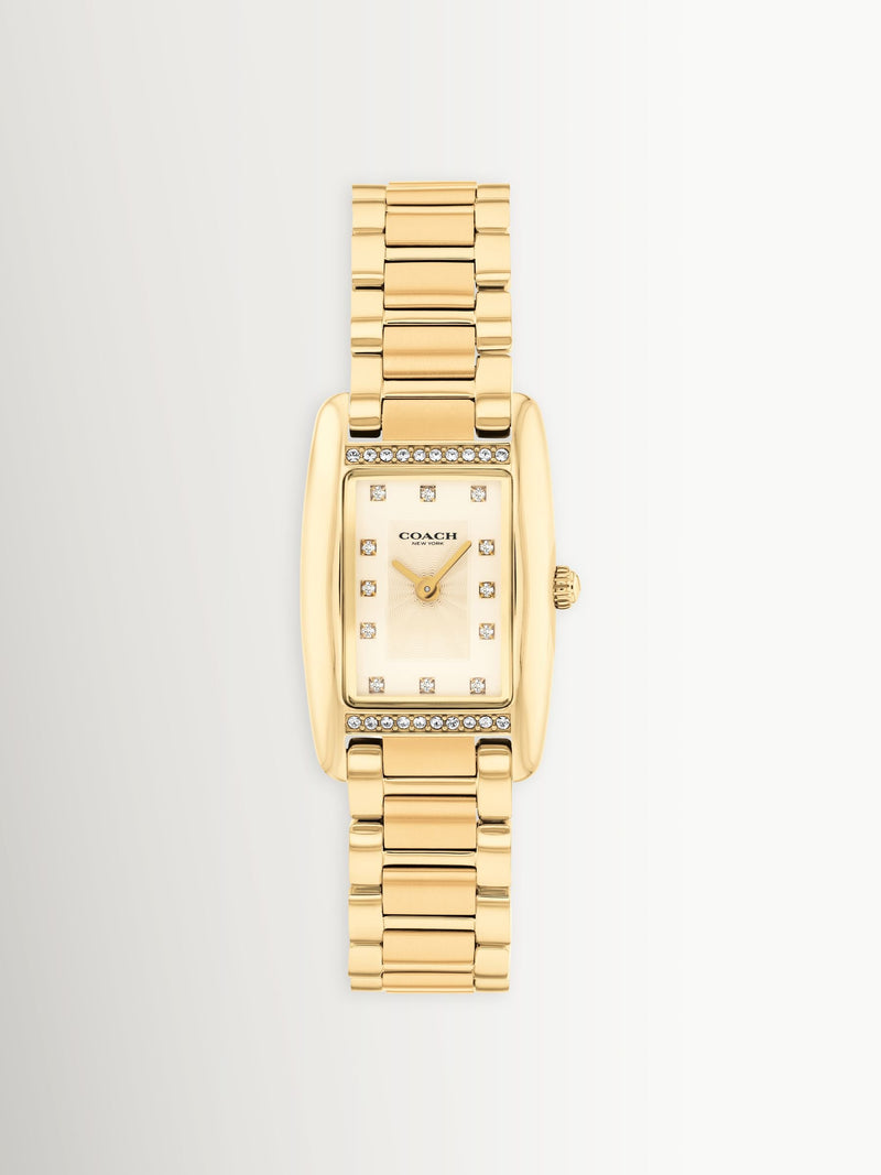 Coach Reese Light Gold Tone Bracelet Watch, 20mm