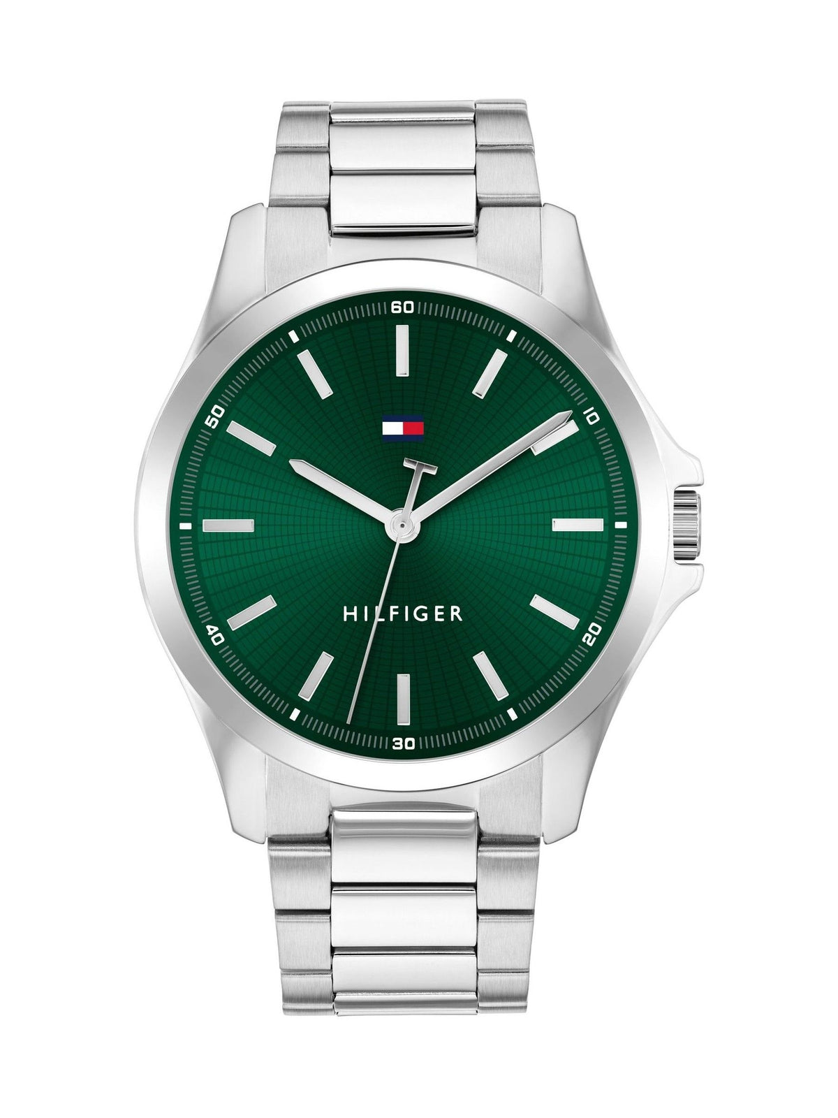 Tommy Hilfiger silver tone stainless steel bracelet watch 43mm, UK version
