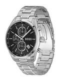 BOSS Grand Prix watch black dial stainless steel case, imported from the UK