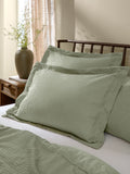 Yard Set of 2 Bay Green Hebden Cotton Seersucker Pillowcases