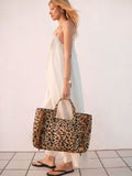 Rockett St George animal print beach bag (British brand)