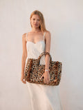 Rockett St George animal print beach bag (British brand)