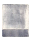 Yard striped cotton towel Mineral Blue, imported from the UK