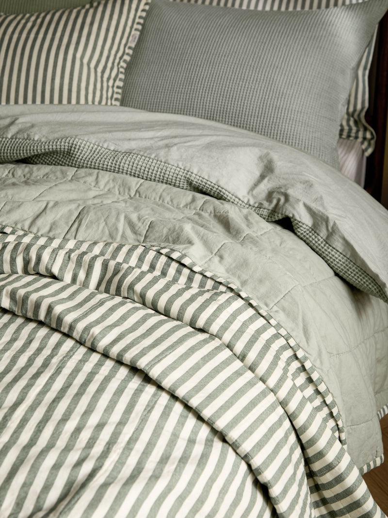 Yard ForestBay Hebden stonewashed cotton bedspread, imported from the UK