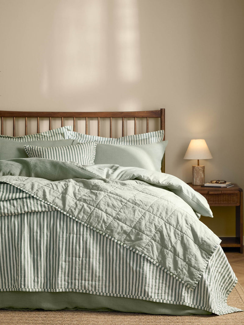 Yard ForestBay Hebden stonewashed cotton bedspread, imported from the UK