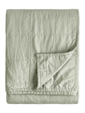 Yard Bay green stonewashed cotton bedspread, imported from the UK