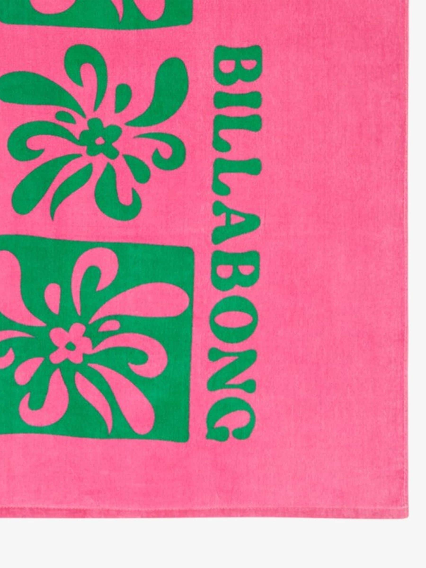 Billabong pink floral graphic beach towel - British product