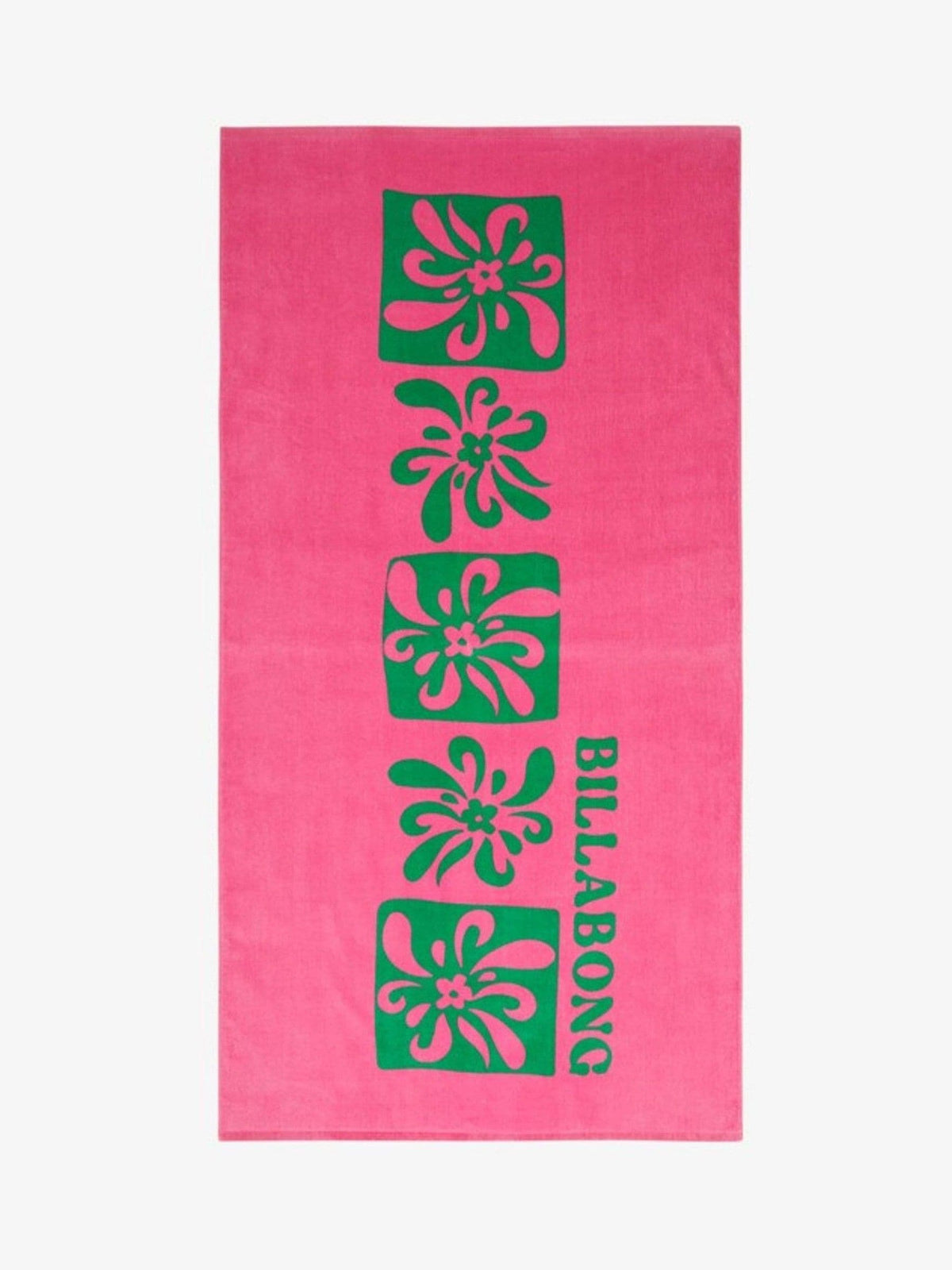 Billabong pink floral graphic beach towel - British product