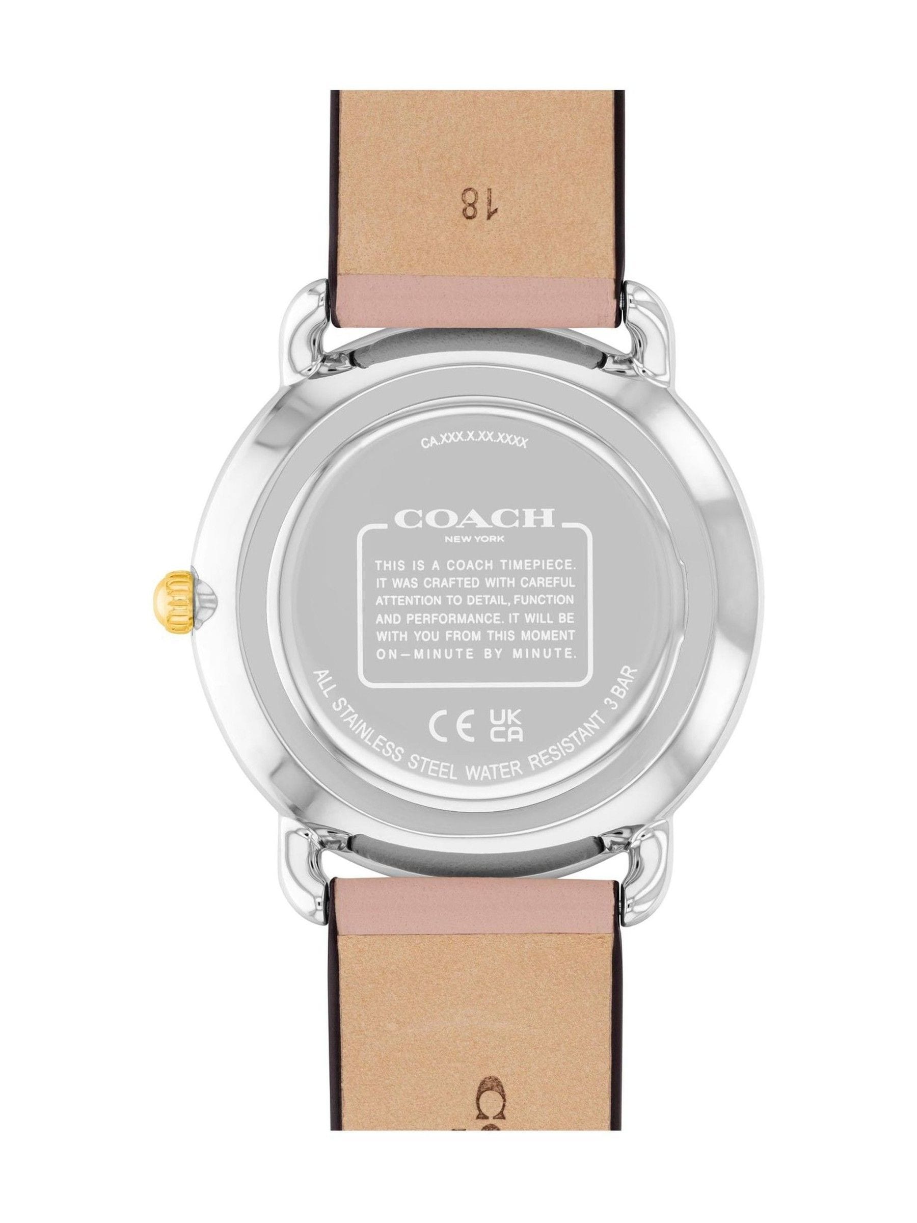 COACH Pink Ladies Elliot watch 36mm, imported from the UK