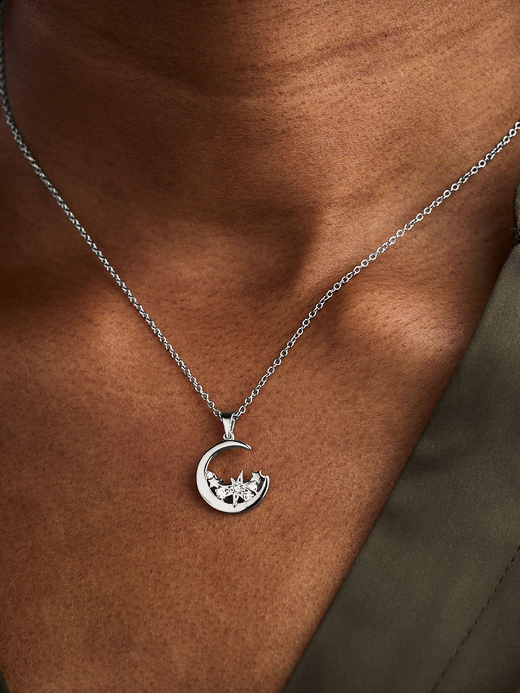 Olivia Burton celestial cluster moon necklace - British product