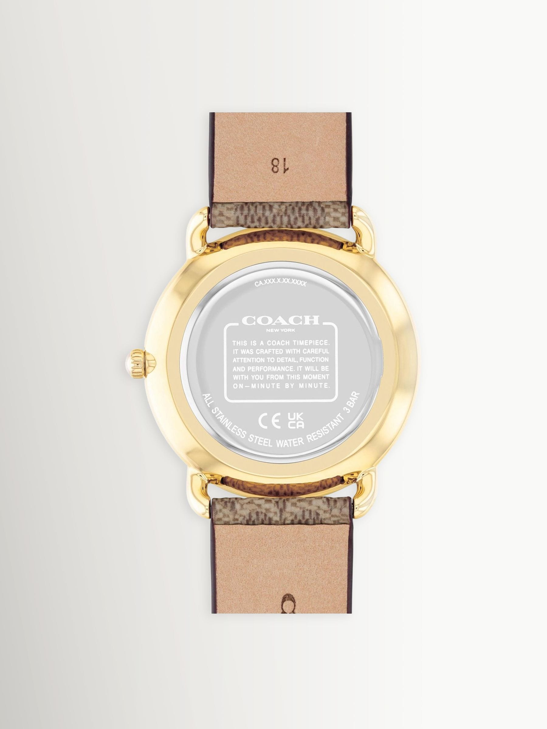 COACH brown Elliot Signature watch - British product