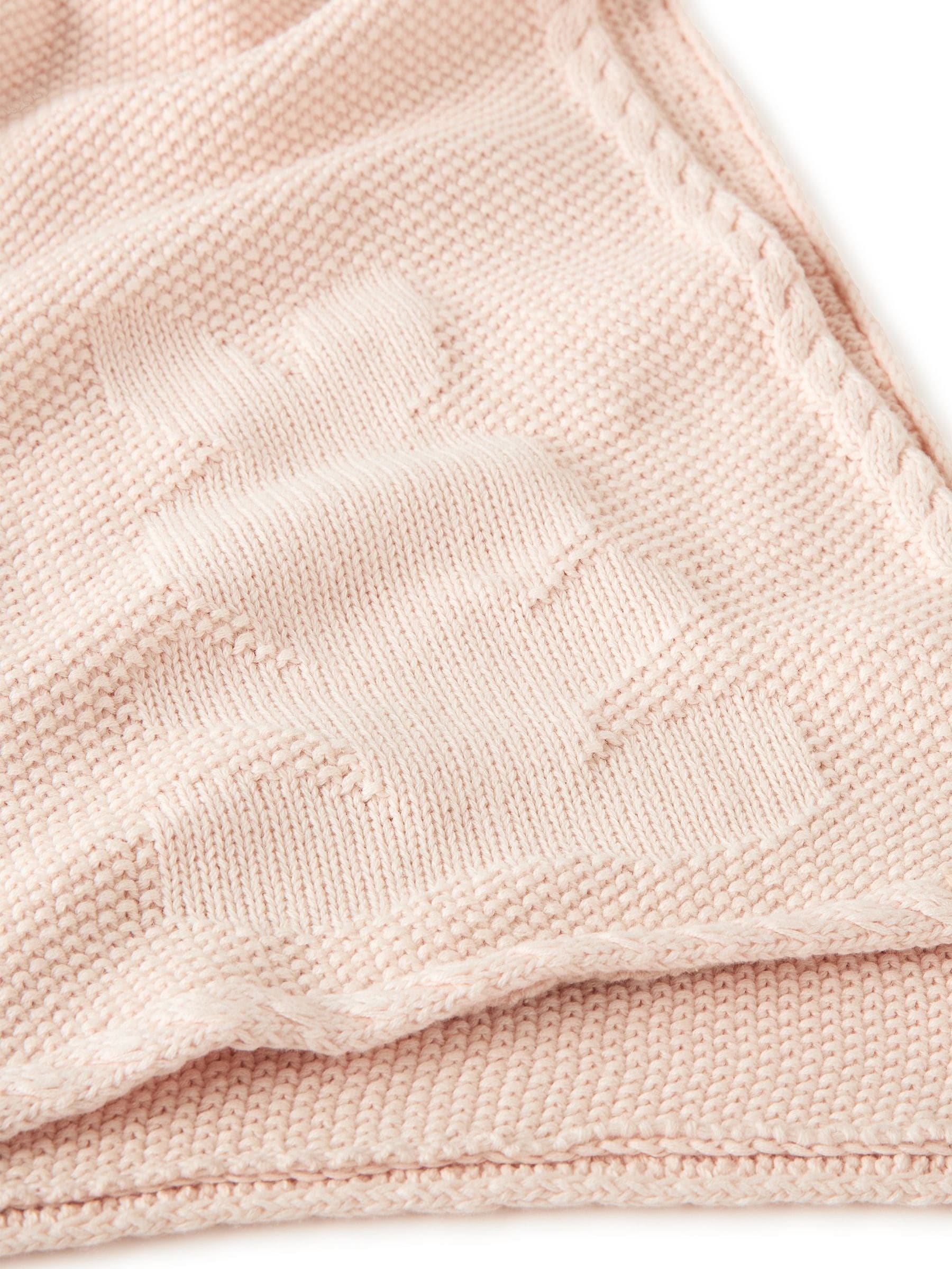 Benetton baby blanket blue bunny logo (British brand)