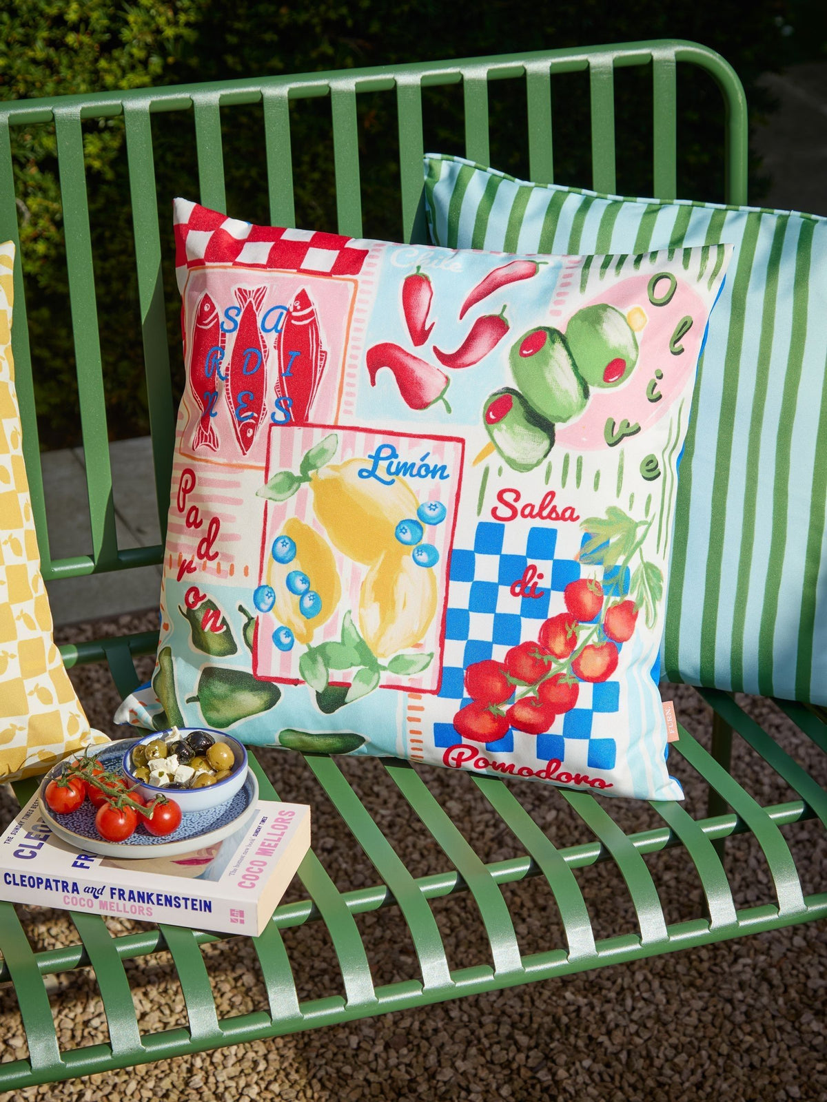 Furn Mediterranean picnic cushion 45x45 cm outdoor decor, UK version