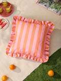 Furn Palm Royale stripe outdoor cushion 50x50cm (British brand)