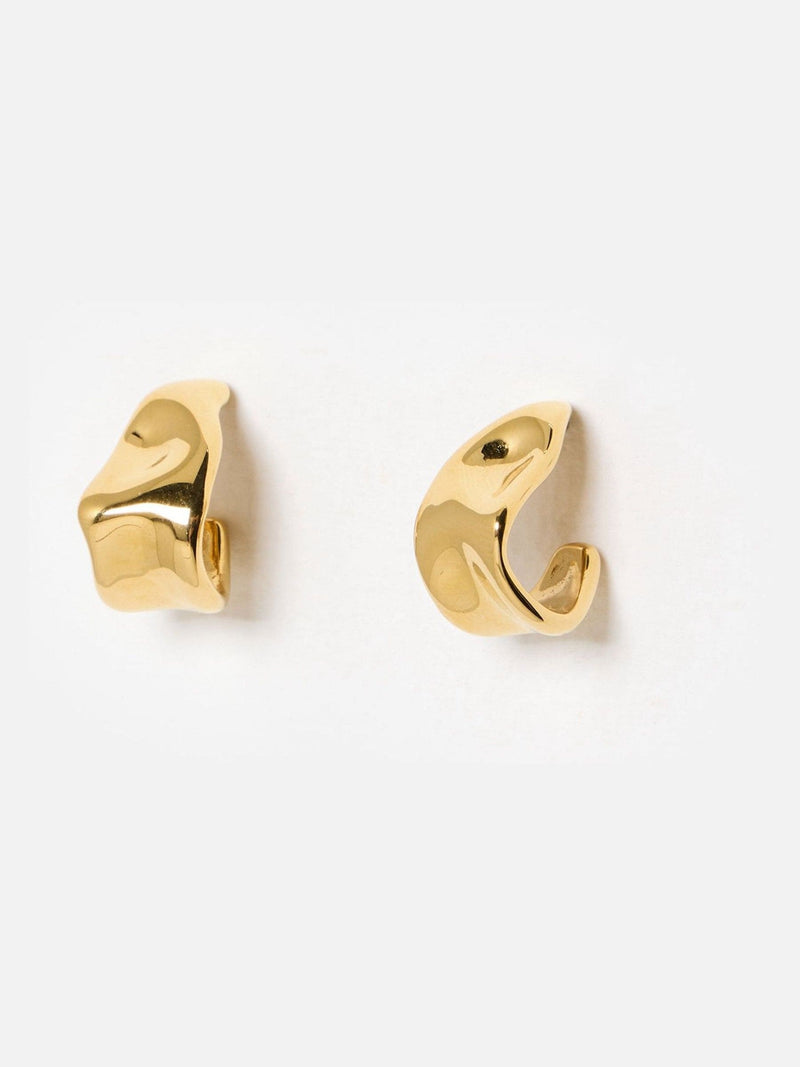 Oliver Bonas gold tone hoop earrings (British brand)